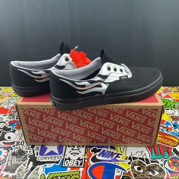 Vans Era Silver Metallic Flame 8.5 Womens / 7 Youth - Picture 2 of 13
